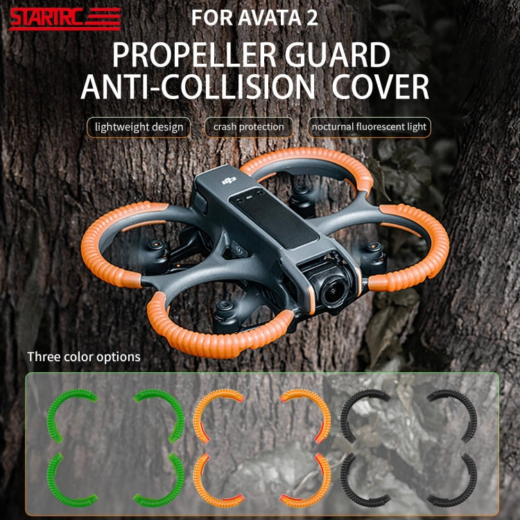 For DJI AVATA 2 STARTRC Propeller TPU Protective Guard Anti-collision Ring Cover(Black) -  by STARTRC | Online Shopping UK | buy2fix