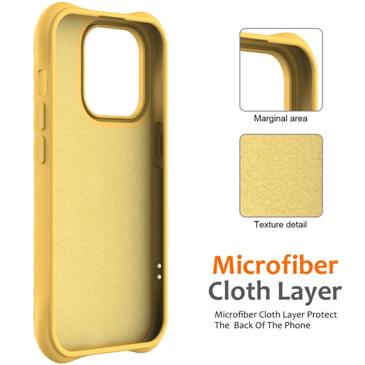 For iPhone 12 Pro Max Wave Texture MagSafe Magnetic Liquid Silicone Phone Case(Yellow) - iPhone 12 Pro Max Cases by buy2fix | Online Shopping UK | buy2fix