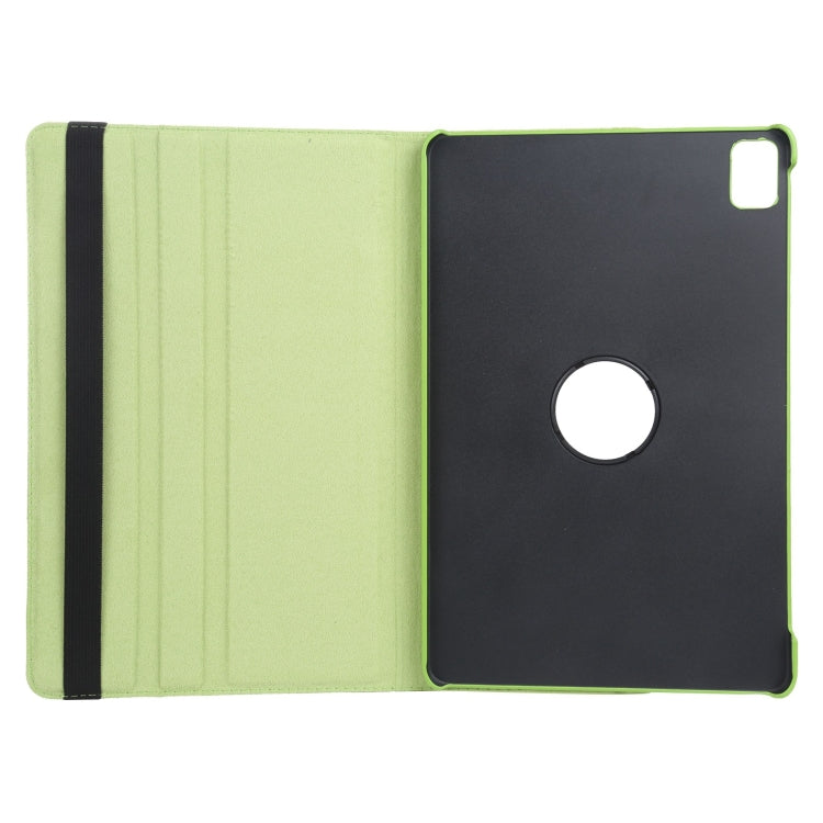 For iPad Pro 13 2024 360 Degree Rotation Litchi Texture Leather Tablet Case with Holder(Green) - iPad Pro 13 2024 Cases by buy2fix | Online Shopping UK | buy2fix