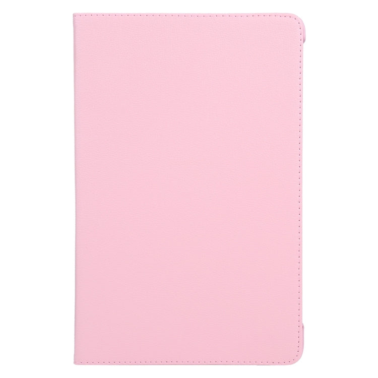 For iPad Air 13 2024 360 Degree Rotation Litchi Texture Leather Tablet Case with Holder(Pink) - iPad Air 13 2024 Cases by buy2fix | Online Shopping UK | buy2fix