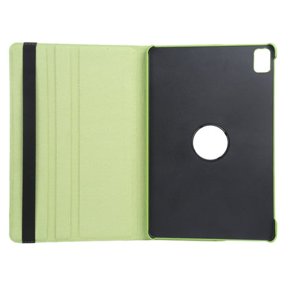 For iPad Air 13 2024 360 Degree Rotation Litchi Texture Leather Tablet Case with Holder(Green) - iPad Air 13 2024 Cases by buy2fix | Online Shopping UK | buy2fix