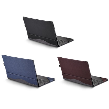 For HP Spectre X360 13 inch 13-ae / 13-ap Leather Laptop Shockproof Protective Case(Dark Blue) - 13.3 inch by buy2fix | Online Shopping UK | buy2fix