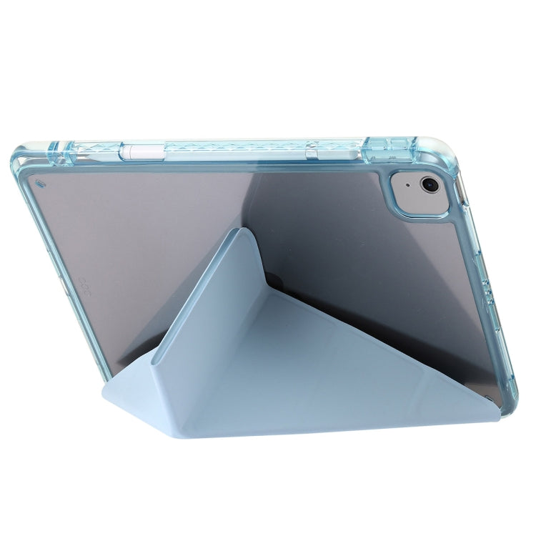 For iPad Air 13 2024 Clear Acrylic Deformation Leather Tablet Case(Ice Blue) - iPad Air 13 2024 Cases by buy2fix | Online Shopping UK | buy2fix