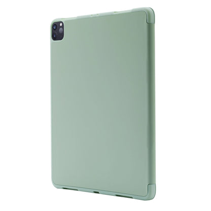 For iPad Air 11 2024 Skin Feel Tri-fold Leather Tablet Case with Pen Slot(Matcha Green) - iPad Air 11 2024 Cases by buy2fix | Online Shopping UK | buy2fix