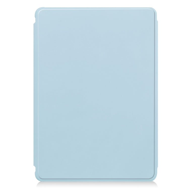 For iPad Air 11 2024 Transparent Rotation Smart Leather Tablet Case with Keyboard(Sky Blue) - iPad Air 11 2024 Cases by buy2fix | Online Shopping UK | buy2fix