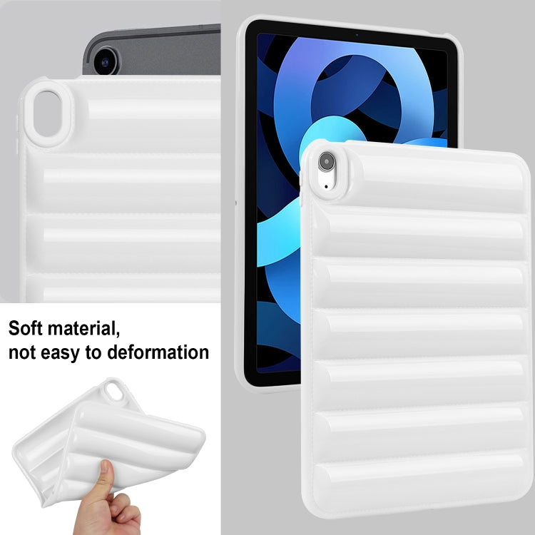 For iPad Air 11 2024 Eiderdown Cushion Shockproof Tablet Case(White) - iPad Air 11 2024 Cases by buy2fix | Online Shopping UK | buy2fix