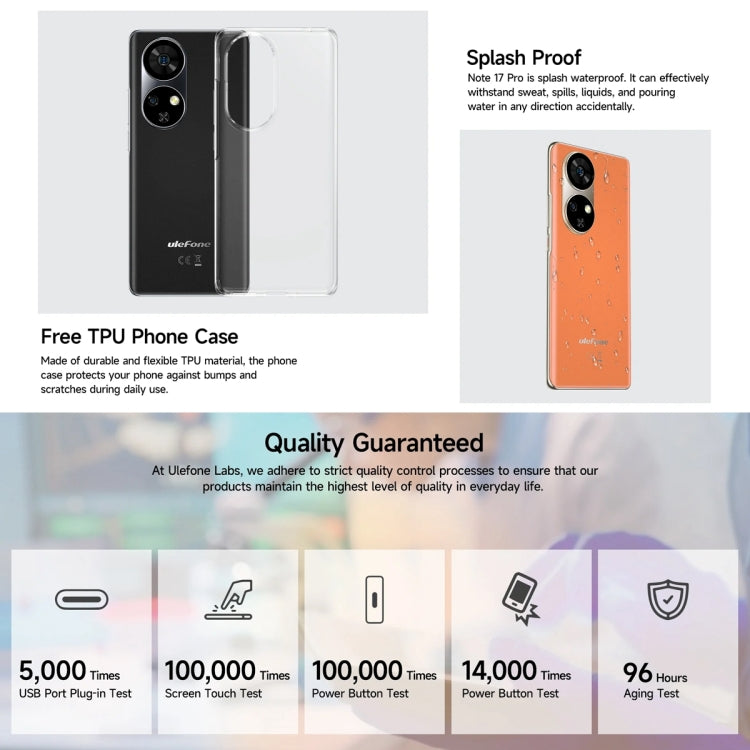 [HK Warehouse] Ulefone Note 17 Pro, 12GB+256GB, Screen Fingerprint, 6.78 inch Android 13 MediaTek Helio G99 MTK6789 Octa Core, NFC, Network: 4G(Pearl White) - Ulefone by Ulefone | Online Shopping UK | buy2fix