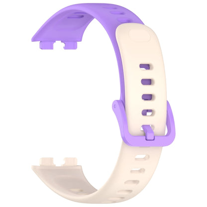 For Huawei Band 9 / 9 NFC / 8 / 8 NFC Nail Button Glossy Silicone Watch Band(Starlight Purple) - Watch Bands by buy2fix | Online Shopping UK | buy2fix