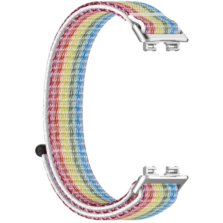 For Huawei Band 9 / 9 NFC / 8 / 8 NFC Nylon Loop Hook and Loop Fastener Watch Band(Colorful) - Watch Bands by buy2fix | Online Shopping UK | buy2fix