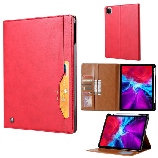 For iPad Pro 13 2024 Knead Skin Texture Horizontal Flip Leather Smart Tablet Case(Red) - iPad Pro 13 2024 Cases by buy2fix | Online Shopping UK | buy2fix