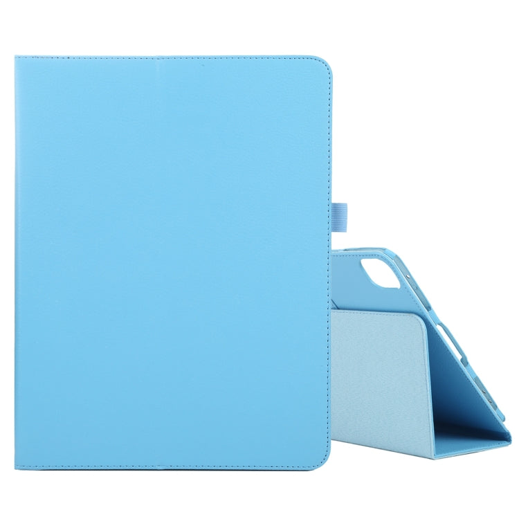 For iPad Pro 11 2024 Litchi Texture Solid Color Leather Tablet Case(Sky Blue) - iPad Pro 11 2024 Cases by buy2fix | Online Shopping UK | buy2fix