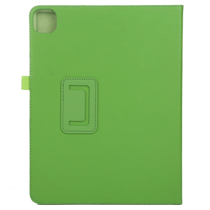 For iPad Pro 13 2024 Litchi Texture Solid Color Leather Tablet Case(Green) - iPad Pro 13 2024 Cases by buy2fix | Online Shopping UK | buy2fix