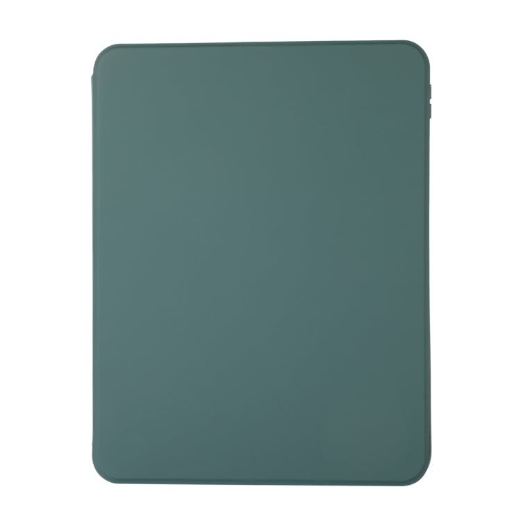 For iPad Pro 11 2024 2 in 1 Acrylic Split Rotating Leather Tablet Case(Pine Needle Green) - iPad Pro 11 2024 Cases by buy2fix | Online Shopping UK | buy2fix