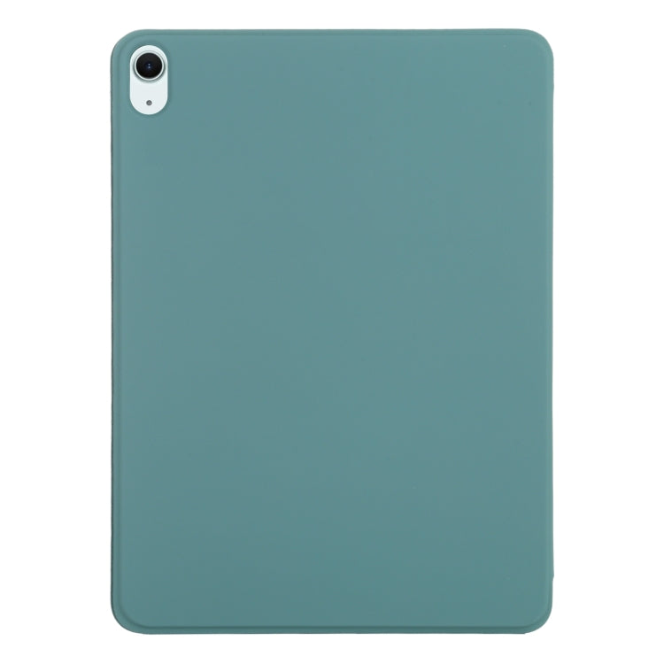 For iPad Air 11 2024 Double-sided Clip Non-buckle Magnetic PU Smart Tablet Case(Green) - iPad Air 11 2024 Cases by buy2fix | Online Shopping UK | buy2fix