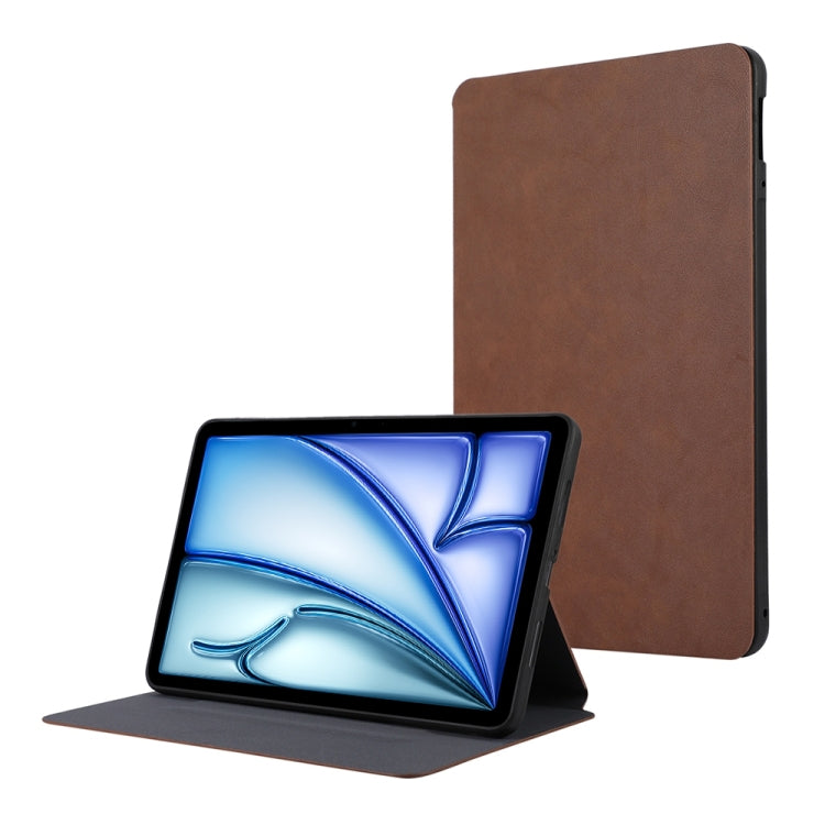 For iPad Air 11 2024 TPU Flip Tablet Protective Leather Case(Brown) - iPad Air 11 2024 Cases by buy2fix | Online Shopping UK | buy2fix