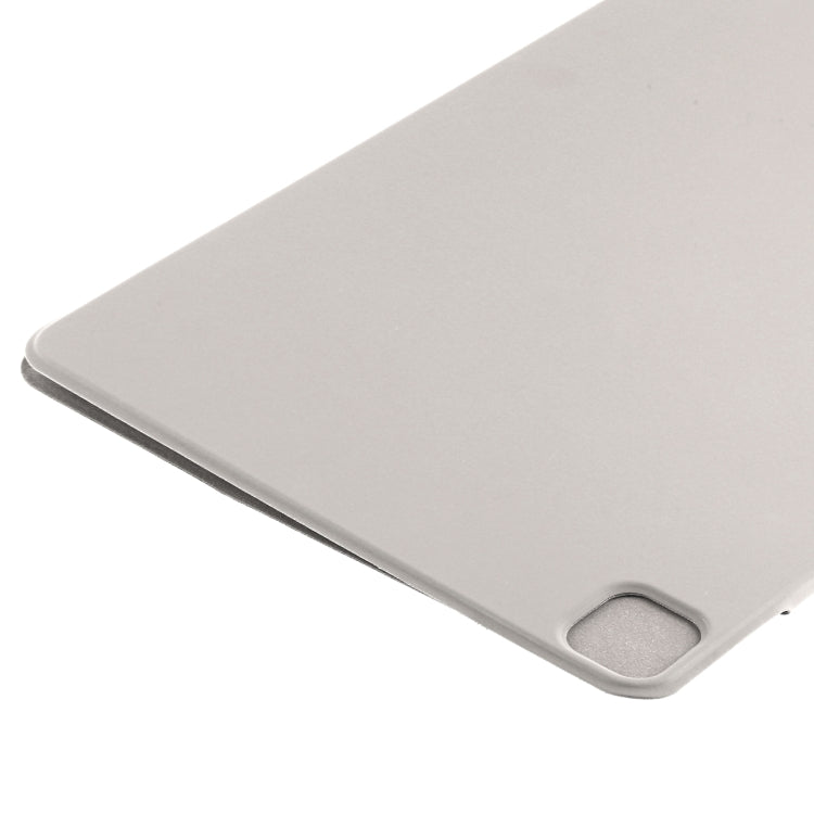 For iPad Pro 13 2024 Double-sided Clip Fixed Buckle Magnetic PU Leather Smart Tablet Case(Grey) - iPad Pro 13 2024 Cases by buy2fix | Online Shopping UK | buy2fix