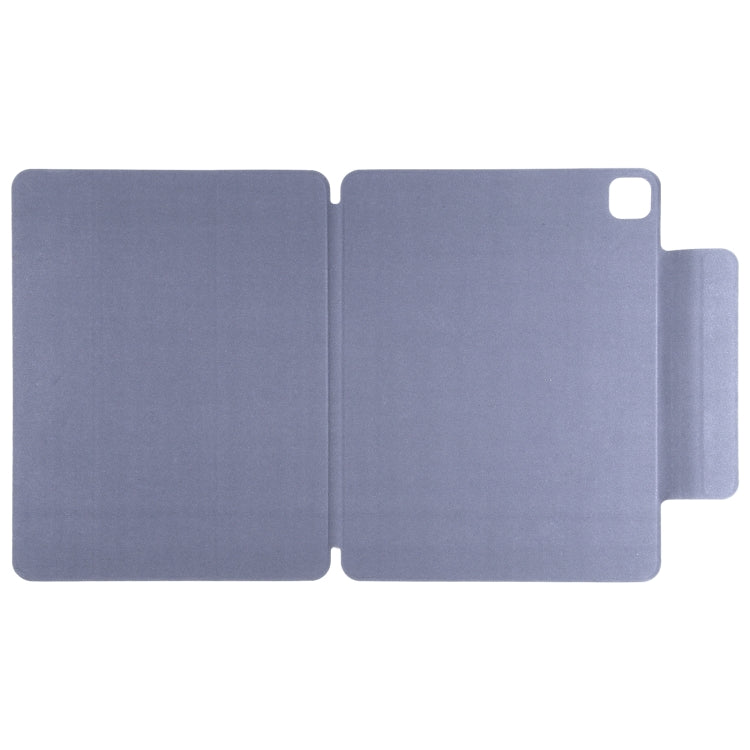 For iPad Pro 11 2024 Double-sided Clip Fixed Buckle Magnetic PU Leather Smart Tablet Case(Purple) - iPad Pro 11 2024 Cases by buy2fix | Online Shopping UK | buy2fix