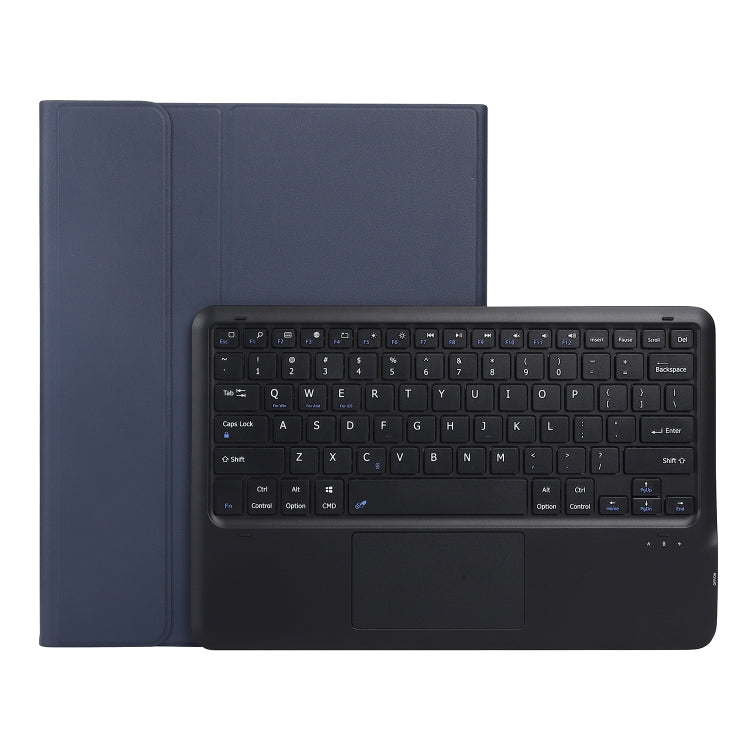 For iPad Pro 13 2024 A14B-A Detachable Ultra-Thin Bluetooth Touch Keyboard Leather Tablet Case with Pen Slot(Dark Blue) - For iPad Pro by buy2fix | Online Shopping UK | buy2fix