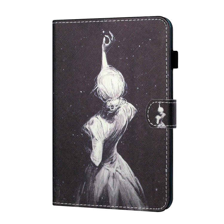 For iPad Pro 11 2024 Coloured Drawing Stitching Smart Leather Tablet Case(Girl) - iPad Pro 11 2024 Cases by buy2fix | Online Shopping UK | buy2fix