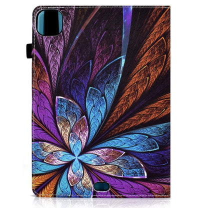 For iPad Pro 11 2024 Painted Elastic Band Smart Leather Tablet Case(Colorful Flower) - iPad Pro 11 2024 Cases by buy2fix | Online Shopping UK | buy2fix