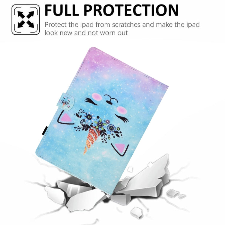 For iPad Pro 11 2024 Painted Stitching Smart Leather Tablet Case(Wildebeest) - iPad Pro 11 2024 Cases by buy2fix | Online Shopping UK | buy2fix