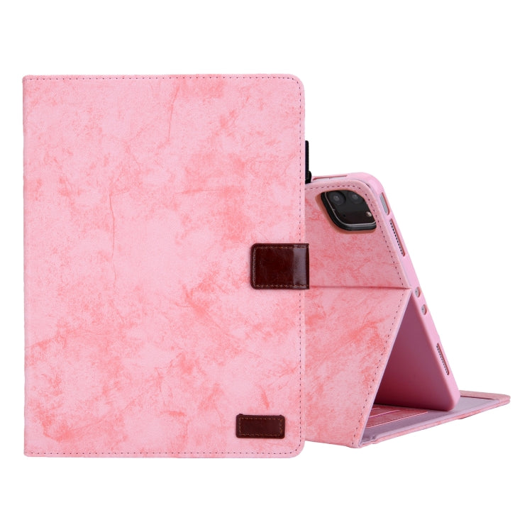 For iPad Pro 11 2024 Cloth Texture Leather Tablet Case(Pink) - iPad Pro 11 2024 Cases by buy2fix | Online Shopping UK | buy2fix