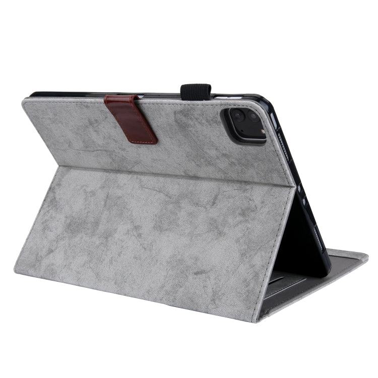 For iPad Pro 11 2024 Cloth Texture Leather Tablet Case(Grey) - iPad Pro 11 2024 Cases by buy2fix | Online Shopping UK | buy2fix