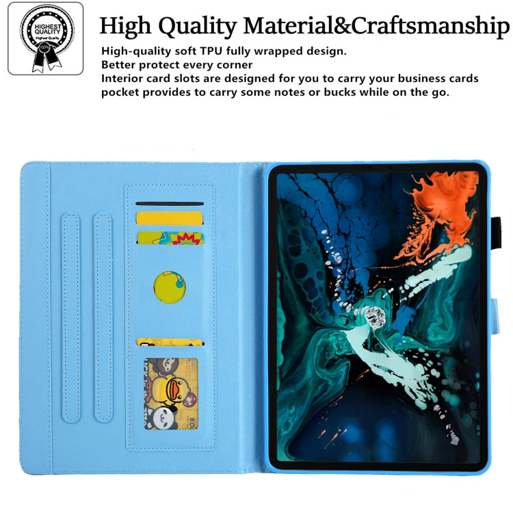 For iPad Pro 11 2024 Colored Drawing Leather Smart Tablet Case(Evening Tower) - iPad Pro 11 2024 Cases by buy2fix | Online Shopping UK | buy2fix