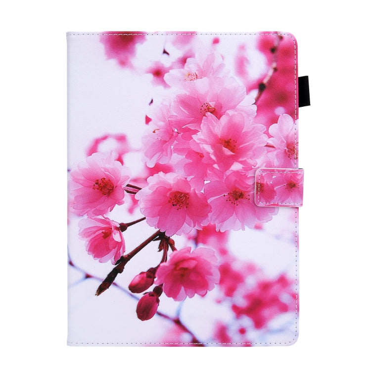 For iPad Pro 11 2024 Colored Drawing Leather Smart Tablet Case(Cherry Blossom) - iPad Pro 11 2024 Cases by buy2fix | Online Shopping UK | buy2fix