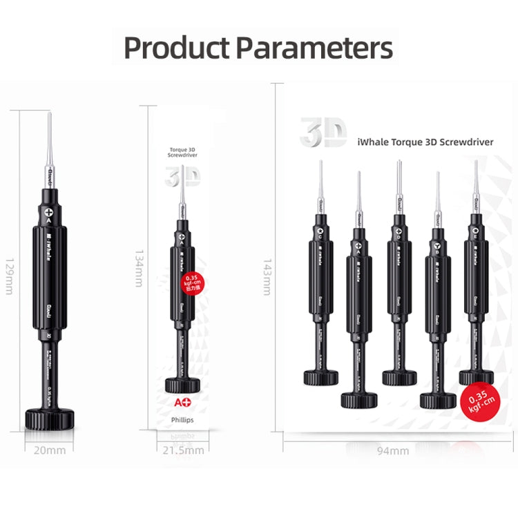 QianLi iWhale Special S2 Steel Magnetic Torque 3D Screwdriver, Model:C Pentalobe 0.35 - Screwdriver by QIANLI | Online Shopping UK | buy2fix