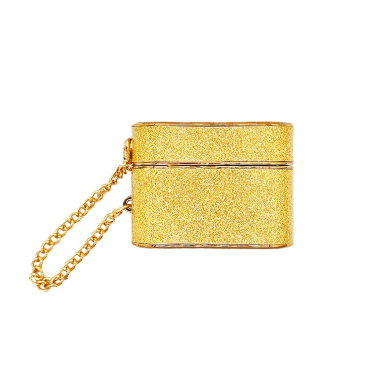 For AirPods Pro 2 Cylindrical Glitter Leather Texture Bluetooth Earphone Protective Case(Gold) - For AirPods Pro 2 by buy2fix | Online Shopping UK | buy2fix