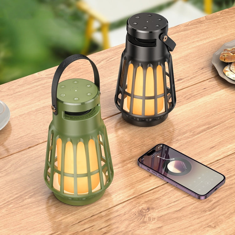 hoco BS61 Wild Fun Outdoor Camping Light Bluetooth Speaker(Green) - Desktop Speaker by hoco | Online Shopping UK | buy2fix