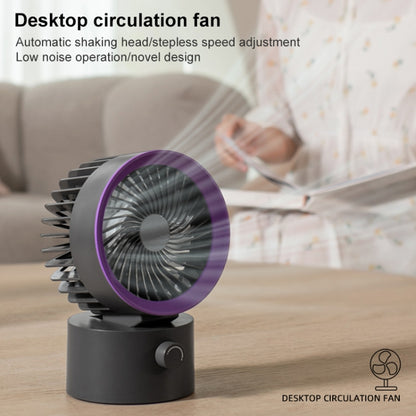 TGVIS LLD-F87 Desktop Circulating Fan Plug-in Version(White) - Electric Fans by TGVIS | Online Shopping UK | buy2fix