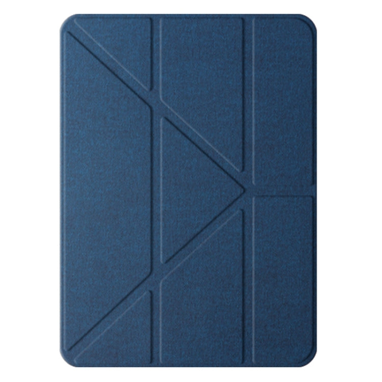 For iPad Air 11 2025 / 2024 Mutural Multi-fold Smart Leather Tablet Case(Blue) - iPad Air 11 2025 / 2024 Cases by Mutural | Online Shopping UK | buy2fix