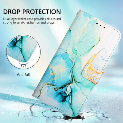 For Google Pixel 9 PT003 Marble Pattern Flip Leather Phone Case(Green) - Google Cases by buy2fix | Online Shopping UK | buy2fix