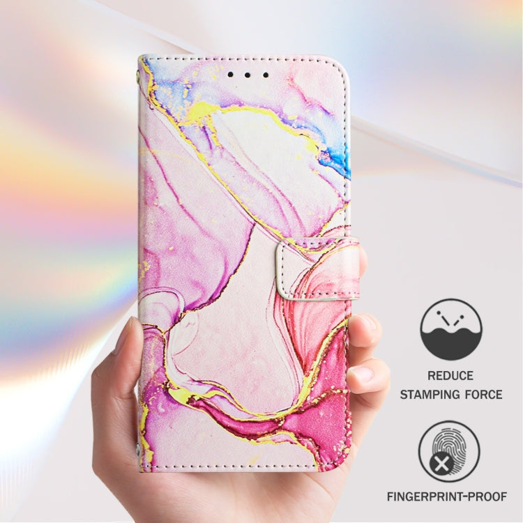 For Google Pixel 9 Pro XL PT003 Marble Pattern Flip Leather Phone Case(Rose Gold) - Google Cases by buy2fix | Online Shopping UK | buy2fix