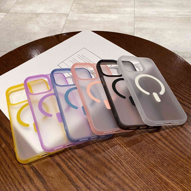 For iPhone 16 Plus Dual-Side Frosted MagSafe Clear Phone Case(Purple) - iPhone 16 Plus Cases by buy2fix | Online Shopping UK | buy2fix