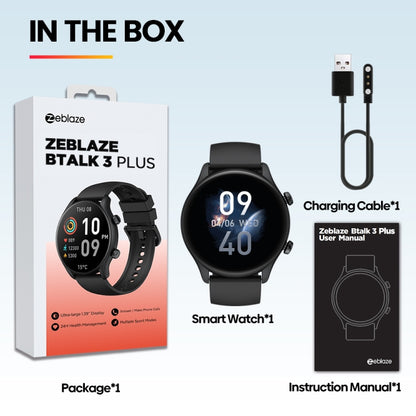 Zeblaze Btalk 3 Plus 1.39 inch Screen Fitness & Wellness Smart Watch Supports Voice Calling(Purple) - Smart Watches by Zeblaze | Online Shopping UK | buy2fix