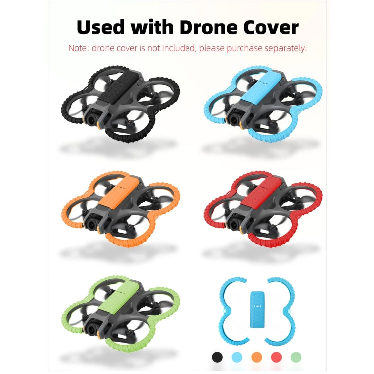 For DJI Avata 2 Sunnylife Drone Anti-Collision Protective Cover Combo Case Kit(Blue) - Cases & Bags by Sunnylife | Online Shopping UK | buy2fix