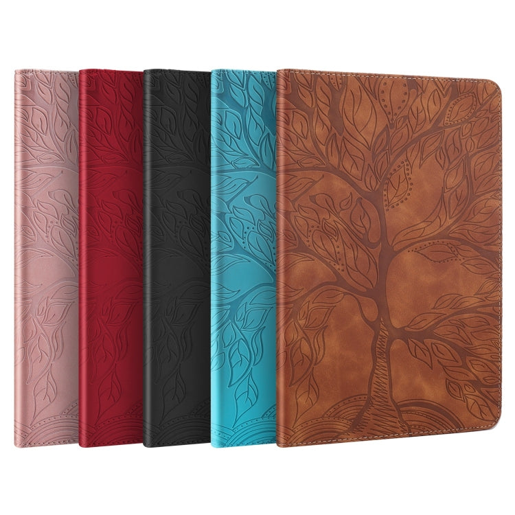 For iPad Pro 13 2024 Tree Life Series Embossed Smart Leather Tablet Case(Rose Gold) - iPad Pro 13 2024 Cases by buy2fix | Online Shopping UK | buy2fix