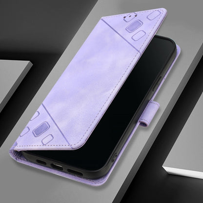 For Blackview A53 Skin Feel Embossed Leather Phone Case(Light Purple) - More Brand by buy2fix | Online Shopping UK | buy2fix