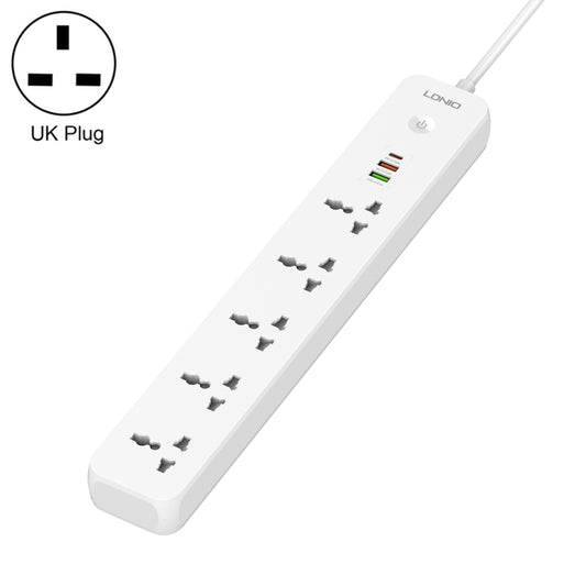 LDNIO SC5319 5-position Travel Home Office Socket with 38W USB Ports, Cable Length: 2m(UK Plug) - Extension Socket by LDNIO | Online Shopping UK | buy2fix