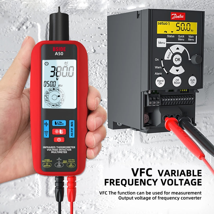 BSIDE A50 Infrared Temperature Test Digital Multimeter - Digital Multimeter by BSIDE | Online Shopping UK | buy2fix