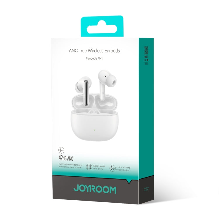 JOYROOM JR-FN1 Funpods Series True Wireless Bluetooth Earphone(White) - TWS Earphone by JOYROOM | Online Shopping UK | buy2fix