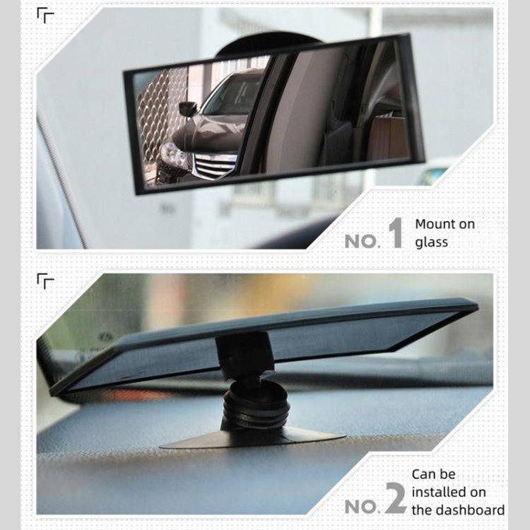 3R 3R-123 Car Suction Cup Curved Wide Angle Rear View Mirror - Interior Mirrors by 3R | Online Shopping UK | buy2fix