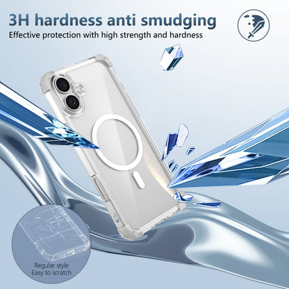 For iPhone 16 Plus Transparent MagSafe Magnetic Phone Case(Transparent) - iPhone 16 Plus Cases by buy2fix | Online Shopping UK | buy2fix