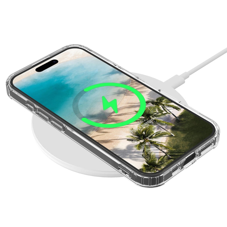 For iPhone 16 MagSafe Clear Acrylic PC Hybrid TPU Phone Case(Transparent) - iPhone 16 Cases by buy2fix | Online Shopping UK | buy2fix