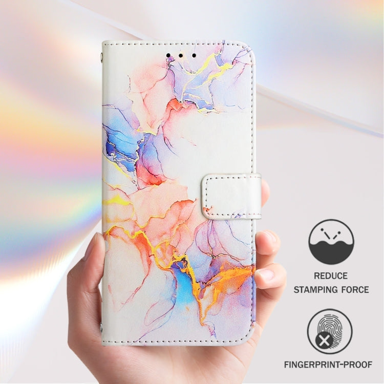 For Blackview Shark 8 PT003 Marble Pattern Flip Leather Phone Case(Galaxy Marble White) - More Brand by buy2fix | Online Shopping UK | buy2fix