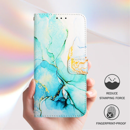 For Blackview Shark 8 PT003 Marble Pattern Flip Leather Phone Case(Green) - More Brand by buy2fix | Online Shopping UK | buy2fix