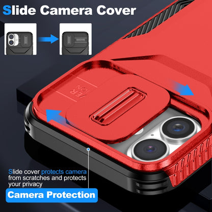 For iPhone 16 Plus Sliding Camshield Phone Case(Red) - iPhone 16 Plus Cases by buy2fix | Online Shopping UK | buy2fix